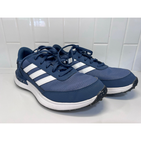 Adidas Youth Golf Shoes Spikeless Sneakers Big Kid 6 Blue - Picture 3 of 10